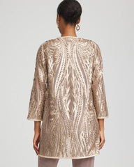 Chico's | Travelers™ Collection Champagne Sequins Jacket/ Champagne