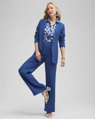 Chico's | Linen Blazer/ Naval Indigo