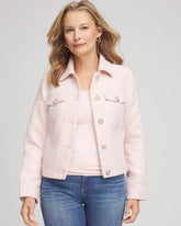 Chico's | Boucle Casual Jacket/ Blushed