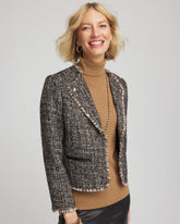 Chico's | Tweed Mix Moto Jacket/ Black