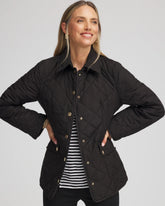 Chico's | Quilted Barn Jacket/ Black