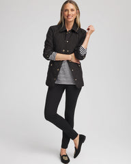 Chico's | Quilted Barn Jacket/ Black