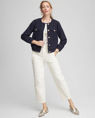 Chico's | Tweed Lady Jacket/ Midnight Waters