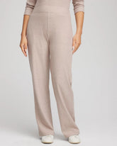Chico's | Zenergy® Brushed Ribbed Pants/ Light Taupe Heather
