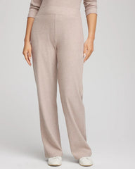 Chico's | Zenergy® Brushed Ribbed Pants/ Light Taupe Heather