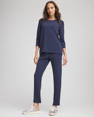 Chico's | Zenergy® Satin-Trim Tunic/ Passport Blue