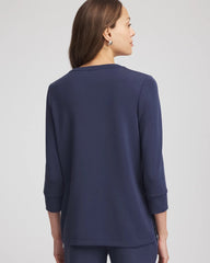 Chico's | Zenergy® Satin-Trim Tunic/ Passport Blue