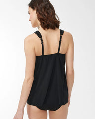 Chico's | Miraclesuit Razzle Dazzle Tankini Top/ Black