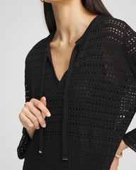 Chico's | Chico's Tie-Front Beach Swimsuit Cover-Up/ Black
