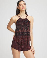 Chico's | Magicsuit® Goldie Zabra Romper/ Multi Brown