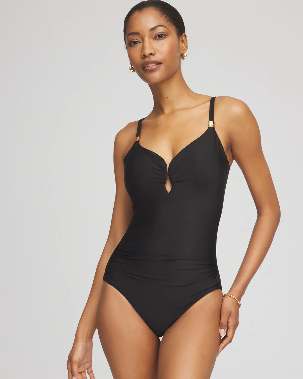 Chico's | Miraclesuit® Razzle Dazzle Antheia One Piece Swimsuit/ Black