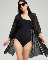 Chico's | Shirt Dress Swim Coverup/ Black