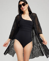 Chico's | Shirt Dress Swim Coverup/ Black