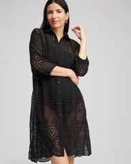 Chico's | Shirt Dress Swim Coverup/ Black