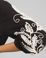 Chico's | Embroidered Coverup Dress/ Black