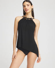 Chico's | Magicsuit® Square Cut Beverly Swimdress/ Black