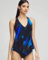 Chico's | Magicsuit® Swipe Right Tankini/ Black/Multi