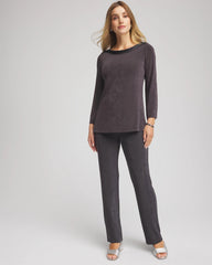 Chico's | Travelers™ Koia Pearl Beaded Tunic/ Serene Gray