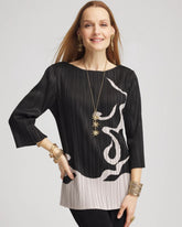 Chico's | Travelers™ Collection Pleated Top/ Travelers Black