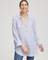 Chico's | No Iron™ Linen Tunic/ Indigo