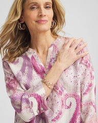 Chico's | No Iron™ Multi Paisley Linen Tunic/ French Blush
