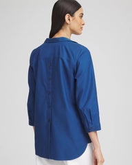 Chico's | No Iron™ Paisley Buttonback Tunic/ Seaport