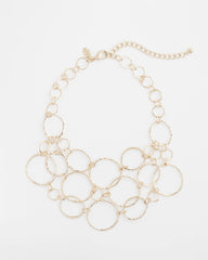 Chico's | Short Goldtone Multi-Strand Link Necklace/ Gold