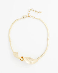 Chico's | Golden Leafy Collar Necklace/ Gold