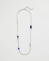 Chico's | Blue Accent Long Single Strand Necklace/ Blue