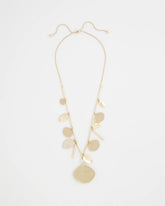 Chico's | Gold Long Single Strand Necklace/ Gold