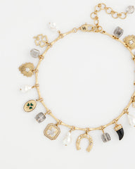 Chico's | Lucky Charm Short Necklace/ Gold