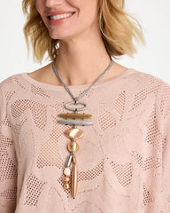 Chico's | Mixed Metal Linear Necklace/ Mixed Metals