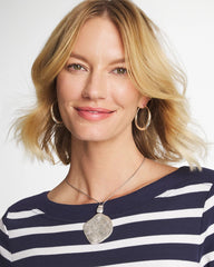 Chico's | Short Silver Pendant/ Silver
