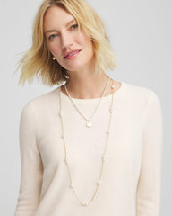 Chico's | Convertible Faux Pearl Necklace/ Pearl
