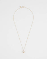 Chico's | Bezel Set Pendant Goldtone Necklace/ Gold