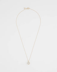 Chico's | Bezel Set Pendant Goldtone Necklace/ Gold