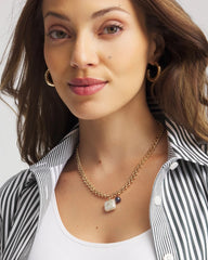 Chico's | Freshwater Pearl Pendant Necklace/ Gold
