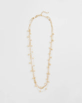 Chico's | Multistrand Beaded Goldtone Necklace/ Gold