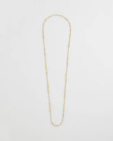 Chico's | Goldtone Long Beaded Necklace/ Gold