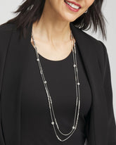 Chico's | Hexie Multi-Strand Necklace/ Silver