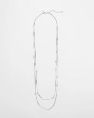 Chico's | Hexie Multi-Strand Necklace/ Silver