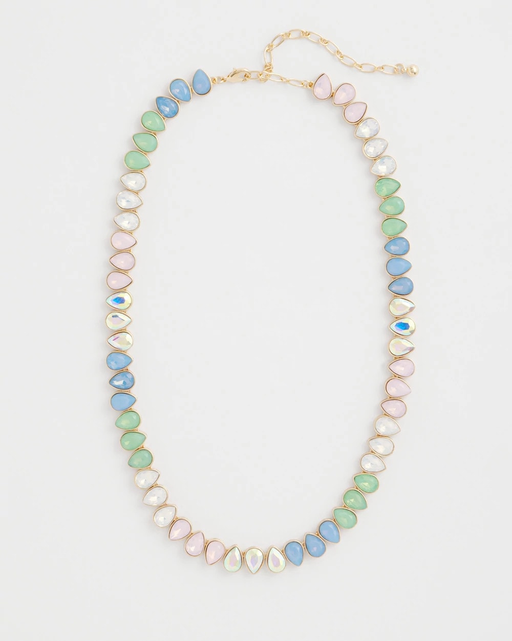 Chico's | Teardrop Tennis Necklace/ Multi