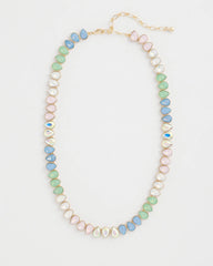 Chico's | Teardrop Tennis Necklace/ Multi