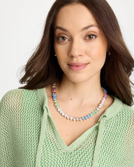 Chico's | Teardrop Tennis Necklace/ Multi