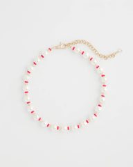 Chico's | Short Pearl Pink Necklace/ Pink
