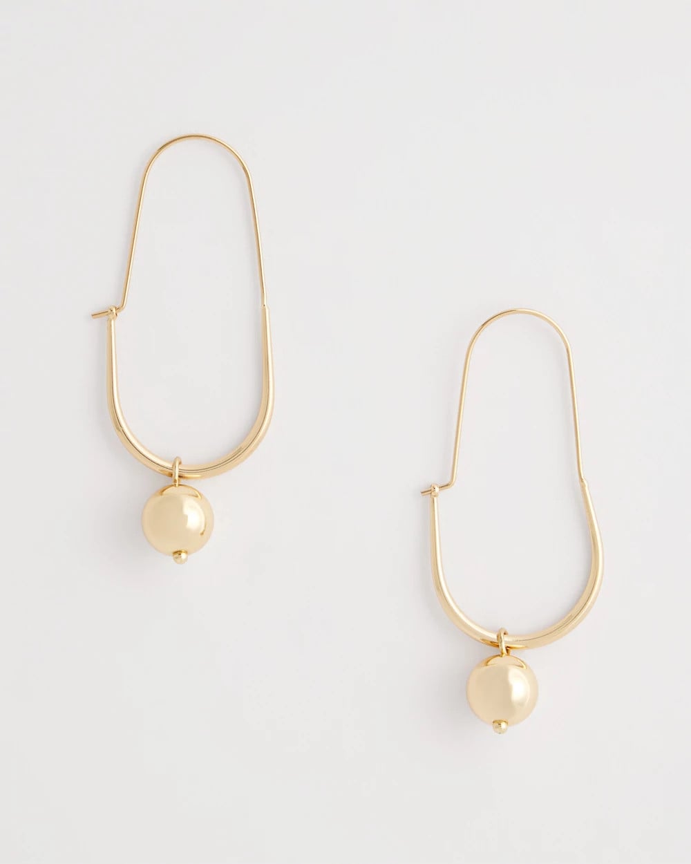 Chico's | Gold Bead Threader Earrings/ Gold