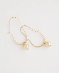 Chico's | Gold Bead Threader Earrings/ Gold