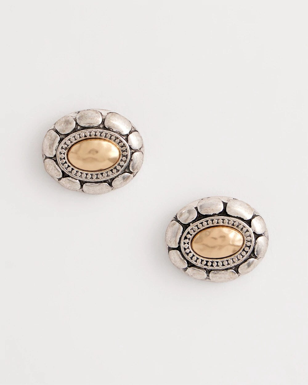 Chico's | Mixed Metal Stud Earrings/ Turquoise