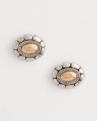 Chico's | Mixed Metal Stud Earrings/ Turquoise