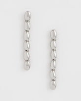 Chico's | Silver Linear Bead Earrings/ Silver
